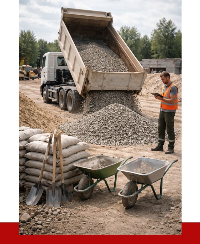 Доставка нерудных материалов в Королёве от 1248 руб. | ПРОНЕРУДКор