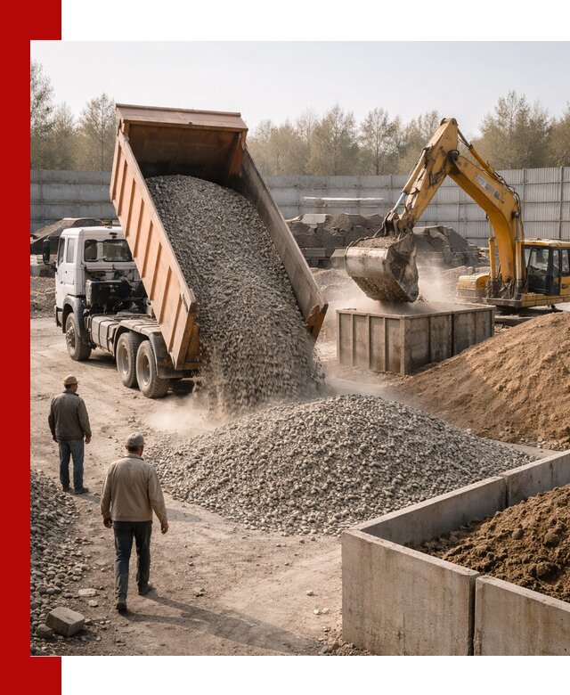 Доставка нерудных материалов с погрузкой и разгрузкой в Королёве