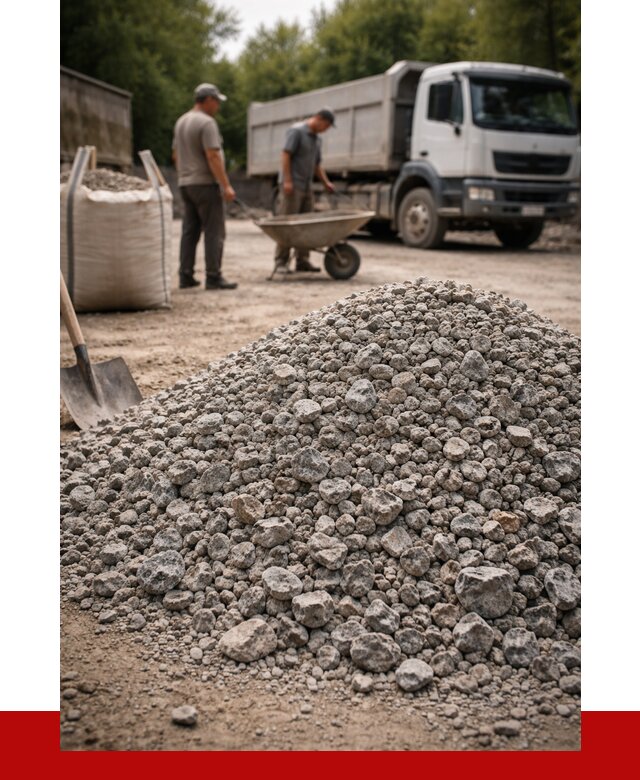 Гранитный щебень фракция 20-40 в Королёве от 3327 руб. ПРОНЕРУДКор