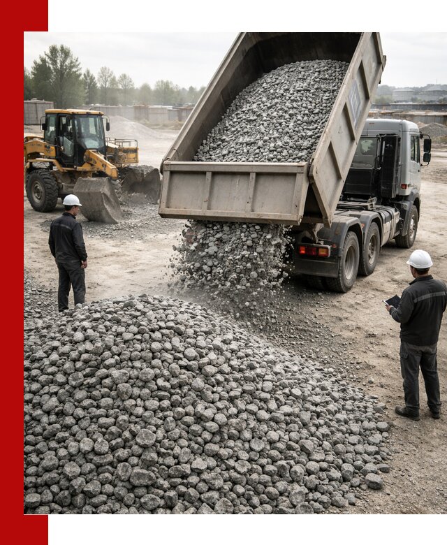 Доставка гранитного щебня фракции 20-40 в Королёве