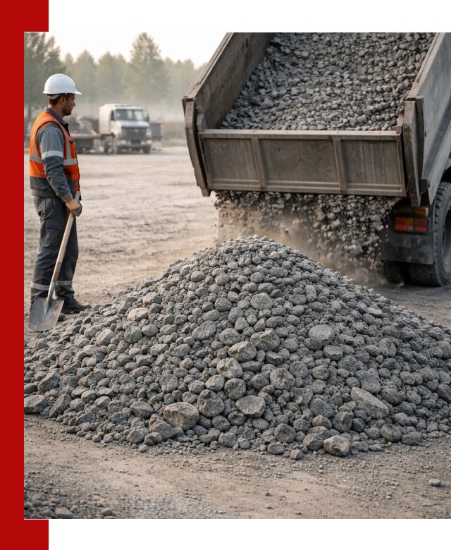 Гранитный щебень фракции 100–201 для строительства в Королёве