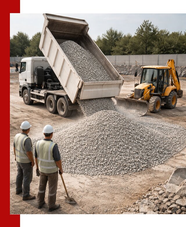 Купить известняковый щебень фракции 5–10 мм с доставкой в Королёве