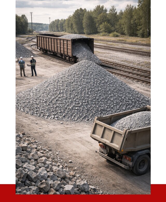 Железнодорожный щебень 20-60 в Королёве от 1767 р. | ПРОНЕРУДКор