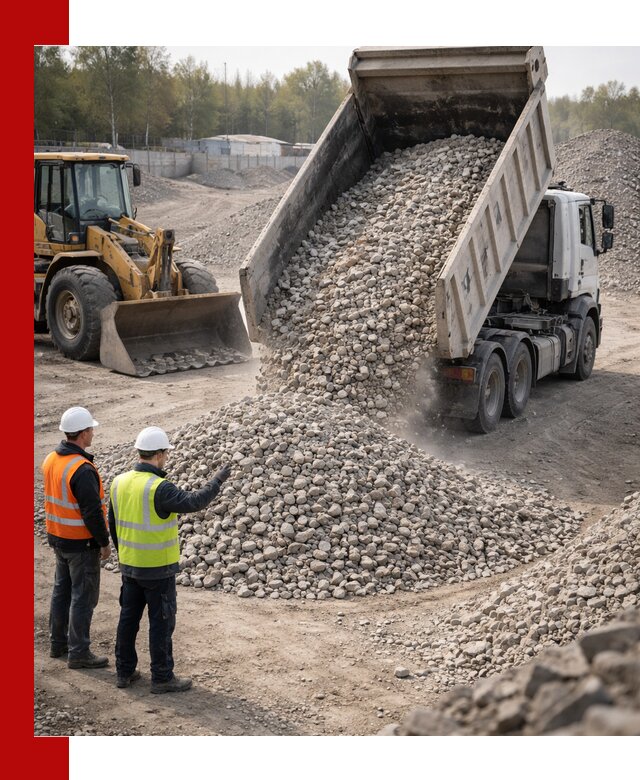 Вторичный щебень фракция 40–70 доставка в Королёве