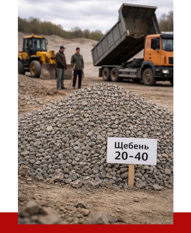 Бетонный щебень фракция 20-40 в Королёве от 2547 р. | ПРОНЕРУДКор