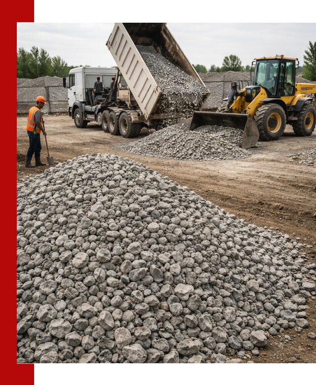 Доставка бетонного щебня фракции 40-70 в Королёве