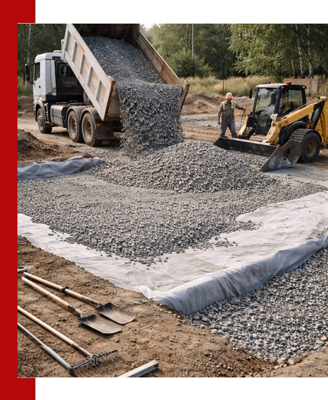 Щебень для фундамента с доставкой в Королёве