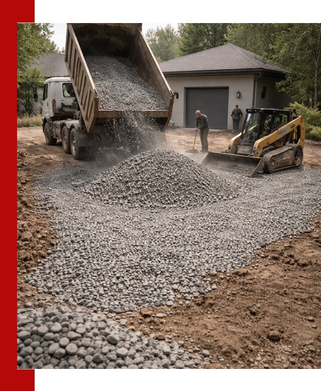 Щебень для парковки в Королёве: доставка и укладка качественного материала