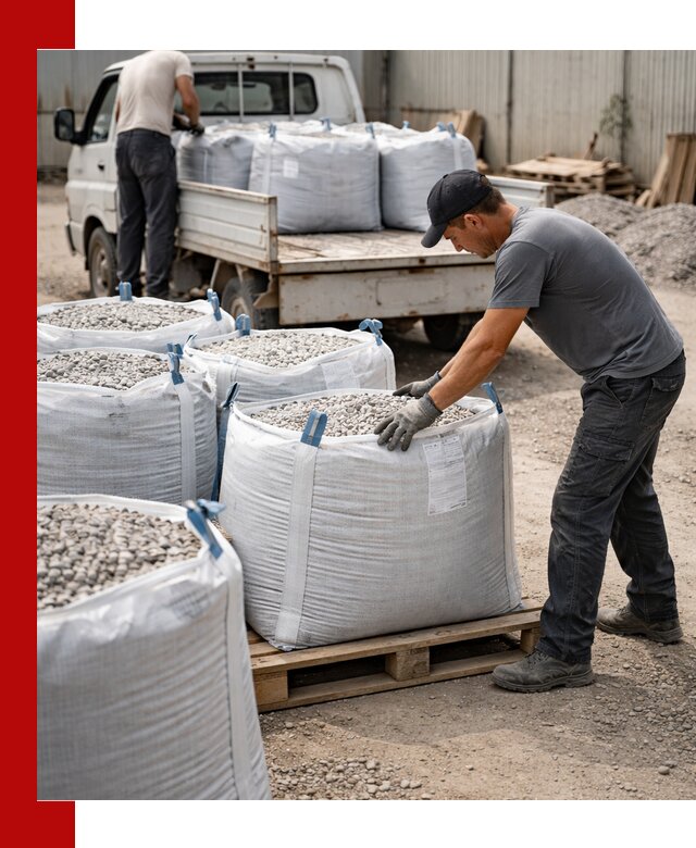 Доставка щебня в мешках по выгодным ценам в Королёве