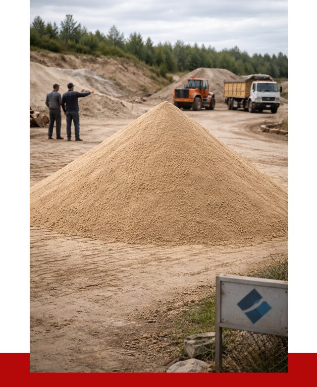 Карьерный песок навалом в Королёве от 1871 р. | ПРОНЕРУДКор