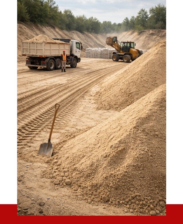 Карьерный песок мелкозернистый в Королёве от 9357 р. | ПРОНЕРУДКор