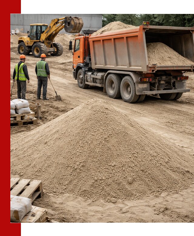 Доставка и продажа мытого речного песка в Королёве