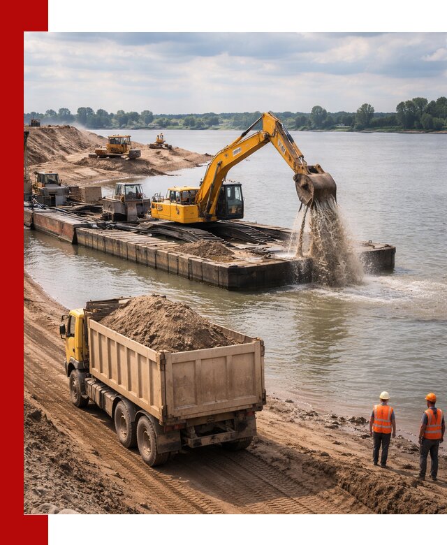 Намывной песок с доставкой в Королёве оптом и в розницу