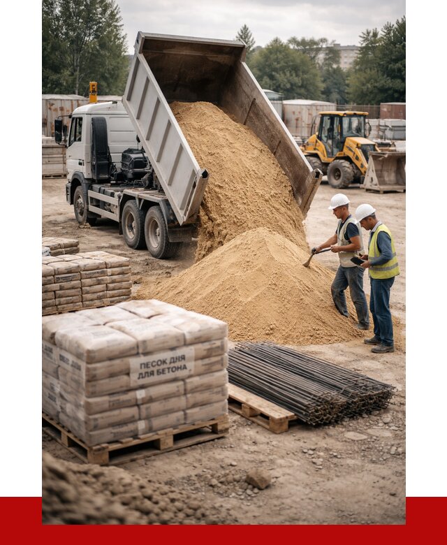 Песок для бетона в Королёве от 2599 р. с доставкой, ПРОНЕРУДКор