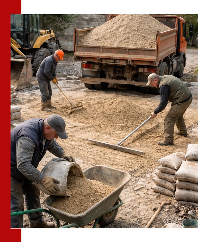 Поставка песка для стяжки в Королёве с быстрой доставкой