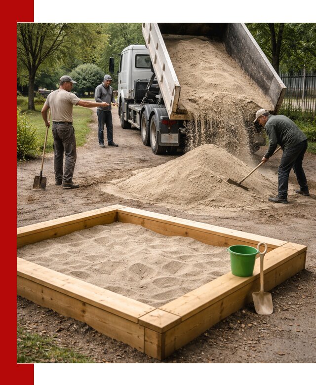 Песок для песочницы с доставкой в Королёве недорого и чистый