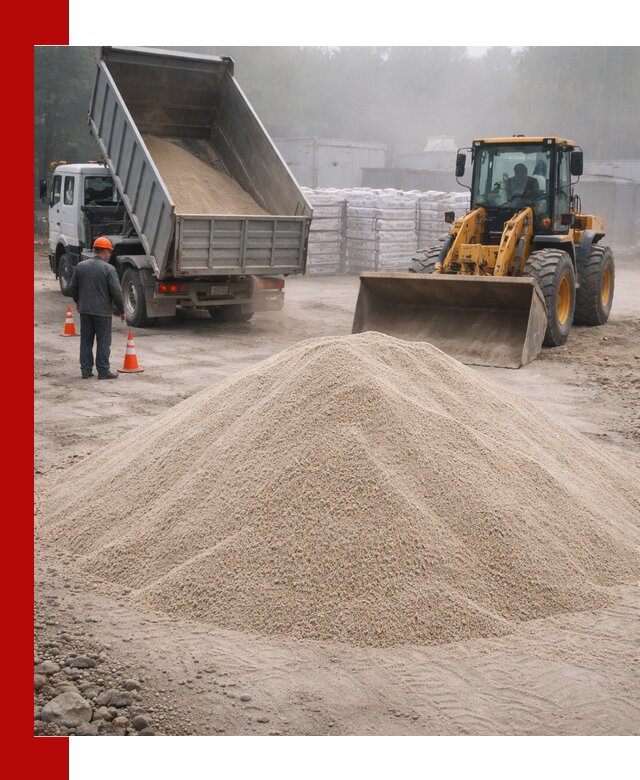 Кварцевый песок фракция 0–8 для стройработ в Королёве
