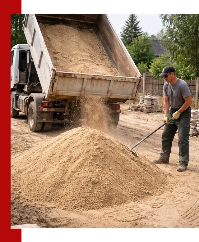 Доставка сухого песка самосвалами в Королёве