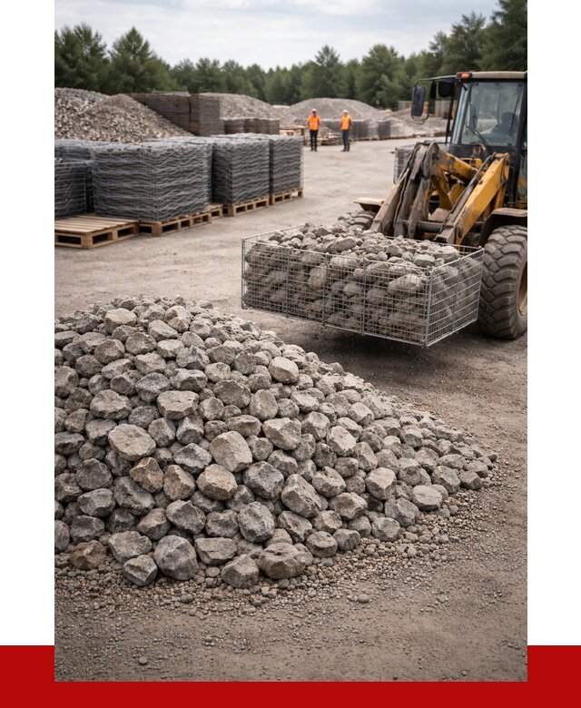 Камень для габионов фракция 70-150 в Королёве от 4367 р. | ПРОНЕРУДКор