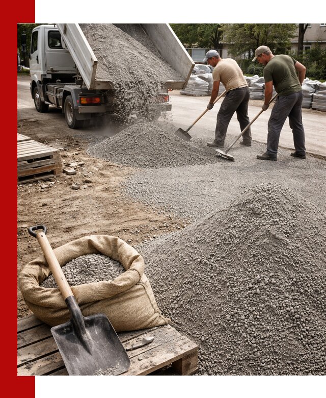 Отсев для тротуарной плитки в Королёве — доставка и укладка