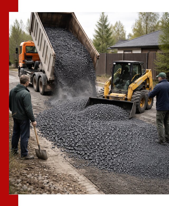 Крошка габбро с доставкой в Королёве для строительных работ