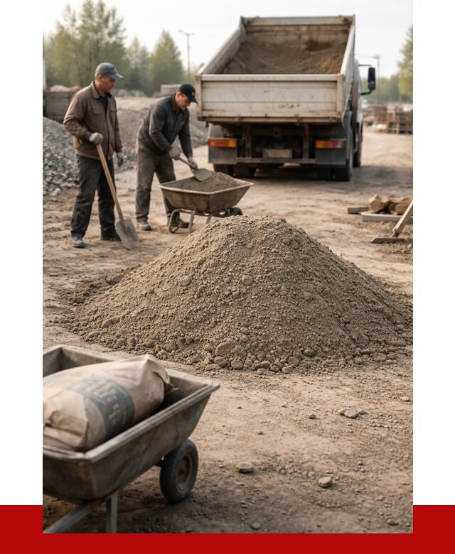 Цементно-песчаная смесь М150 в Королёве от 4887 р. | ПРОНЕРУДКор