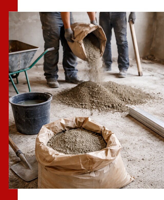 Доставка сухой смеси для стяжки в Королёве