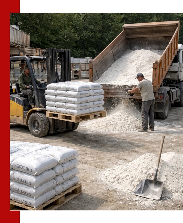 Доставка строительной извести оптом и в розницу в Королёве