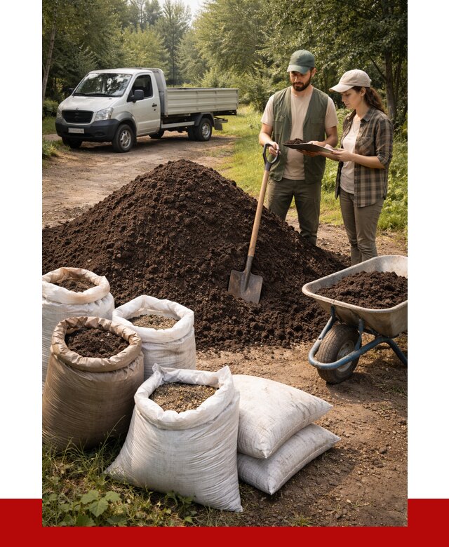 Купить грунт с доставкой в Королёве от 4679 р. за м3 | ПРОНЕРУДКор