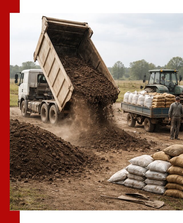 Доставка грунта и удобрений оптом в Королёве для сельхоз и строительства