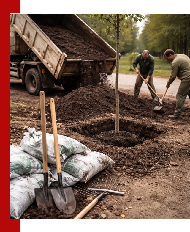 Грунт для посадки деревьев в Королёве — доставка и подготовка почвы