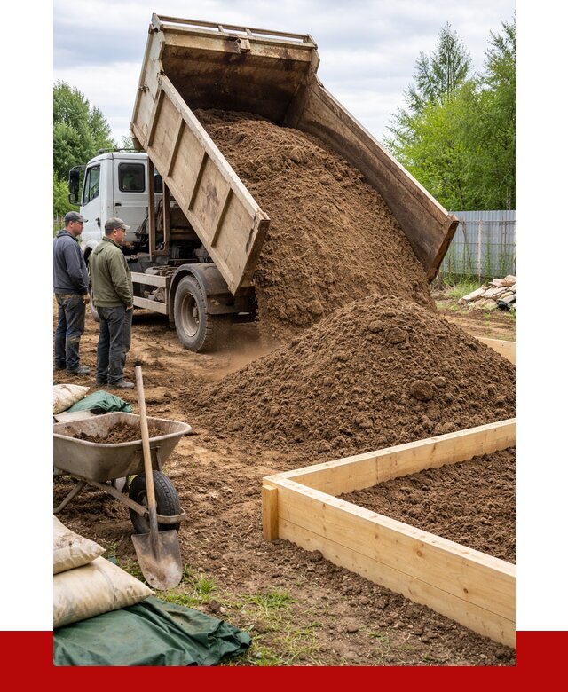 Торфо песчаная смесь в Королёве с доставкой от 1923 р. | ПРОНЕРУДКор