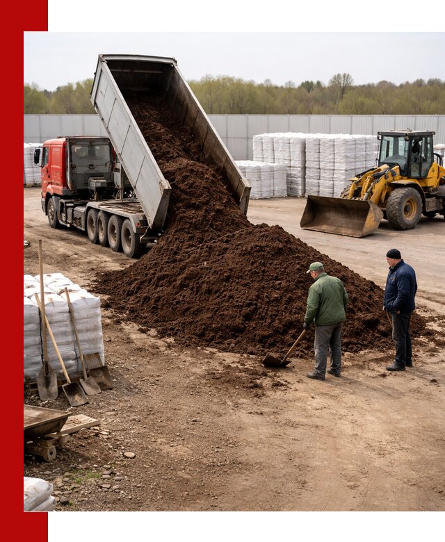 Доставка торфяных смесей оптом и в розницу в Королёве