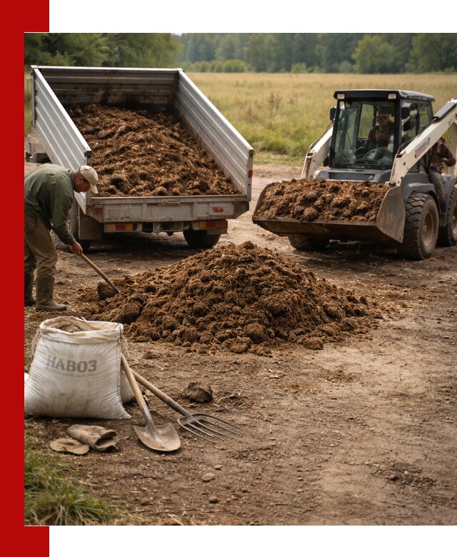 Доставка конского навоза в Королёве с разгрузкой и доставкой на объект