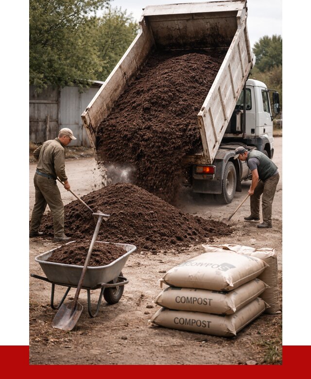 Купить компост в Королёве от 4367 р. за куб с доставкой | ПРОНЕРУДКор