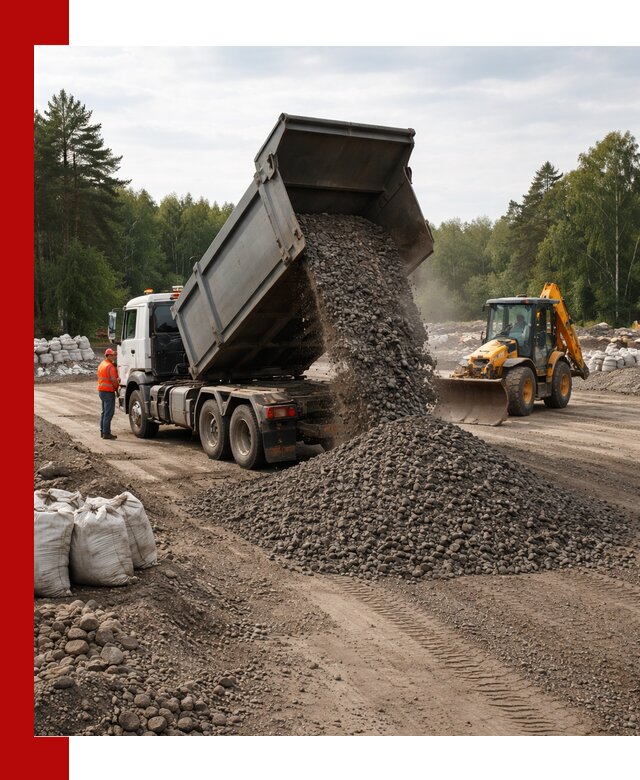 Доставка дробленого асфальта в Королёве для дорожных работ
