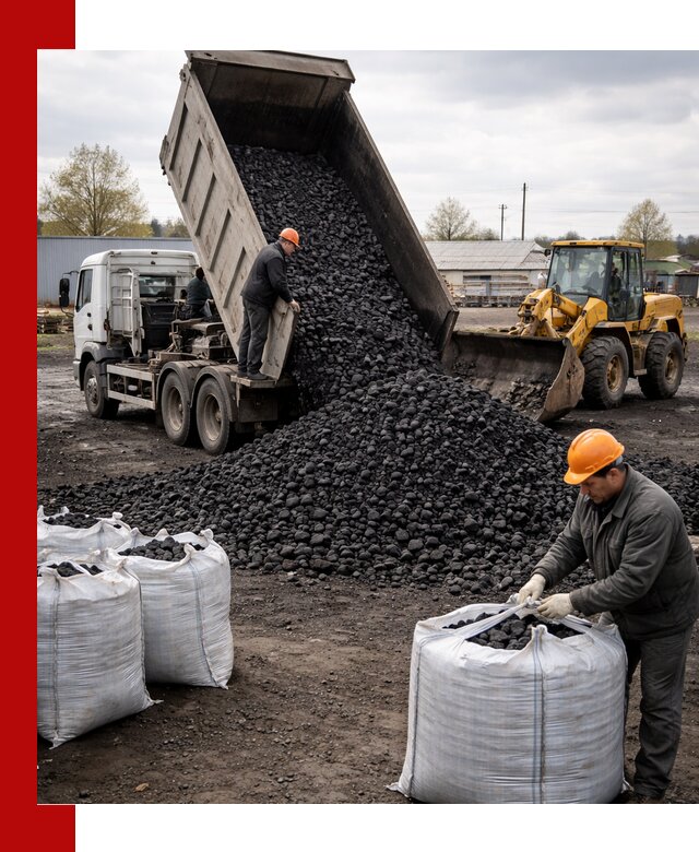 Доставка каменного угля в Королёве оптом и в розницу