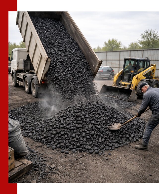 Доставка угля орех в Королёве оптом и в розницу
