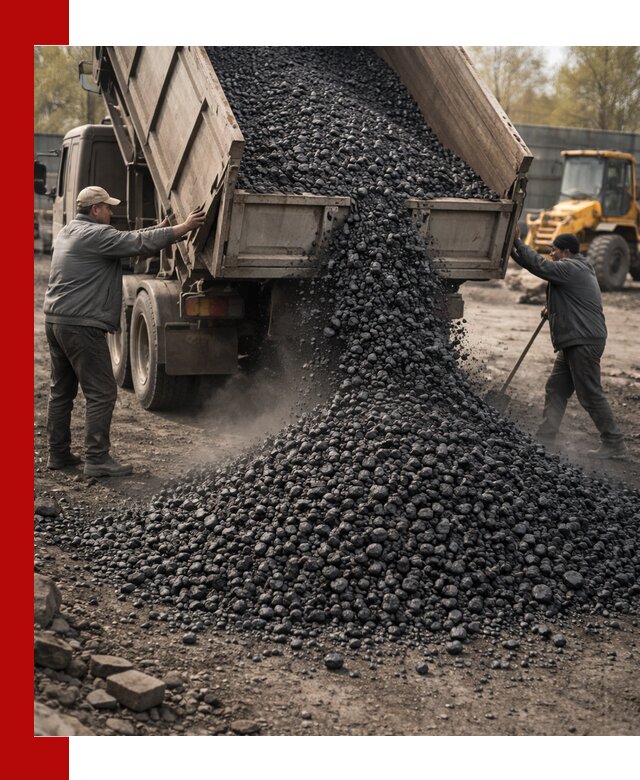 Доставка угля семечка самосвалами в Королёве