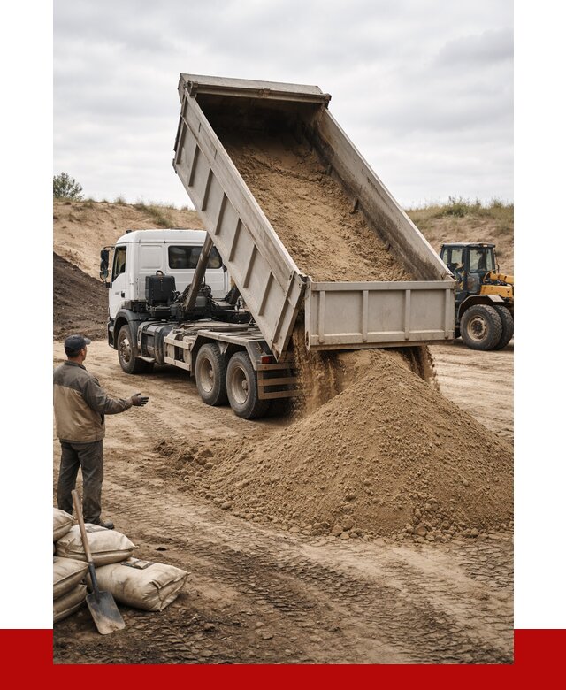 Доставка самосвалом 20 кубов в Королёве от 7798 р. | ПРОНЕРУДКор