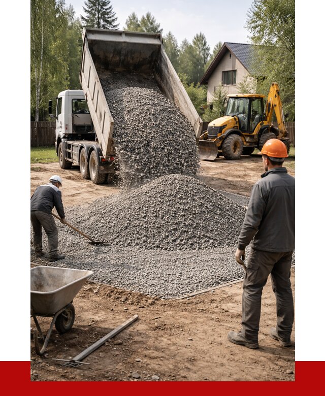 Отсыпка участка щебнем в Королёве от 6758 р. ПРОНЕРУДКор