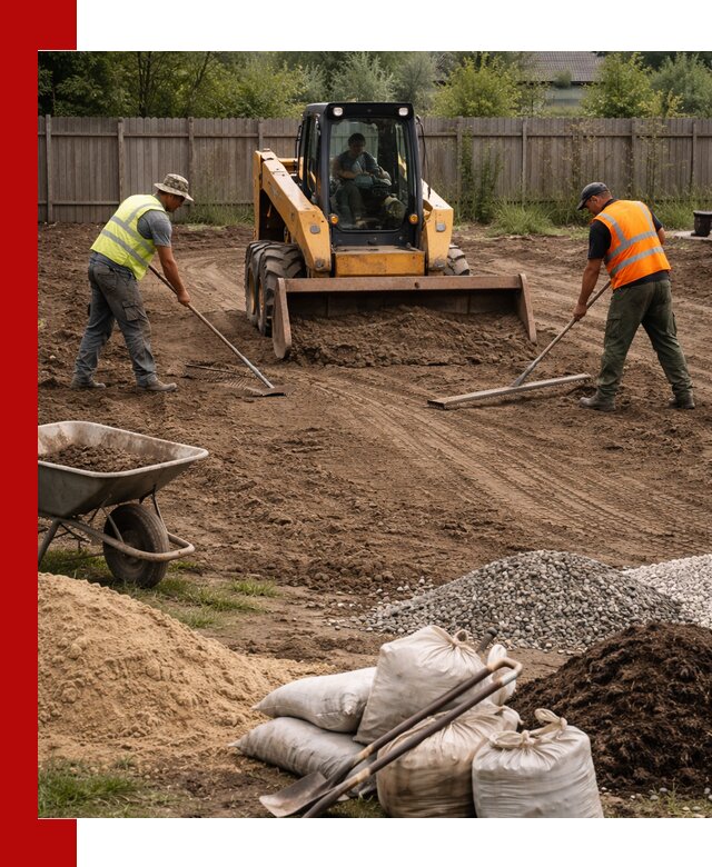 Выравнивание участка под строительство и благоустройство в Королёве