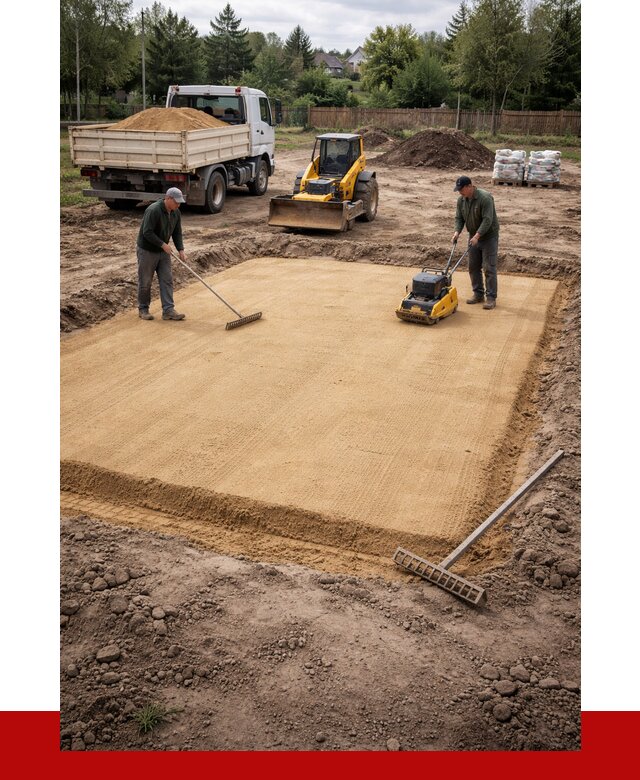 Устройство песчаной подушки в Королёве от 4679 р. ПРОНЕРУДКор