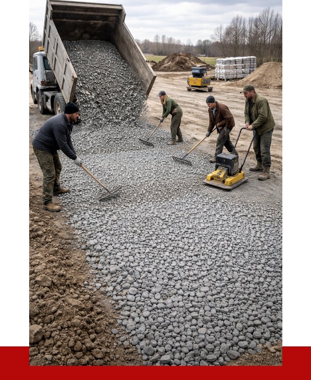 Устройство щебеночной подушки в Королёве от 4679 р. ПРОНЕРУДКор