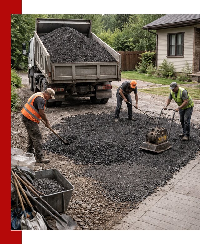 Асфальтовая крошка для двора с доставкой в Королёве